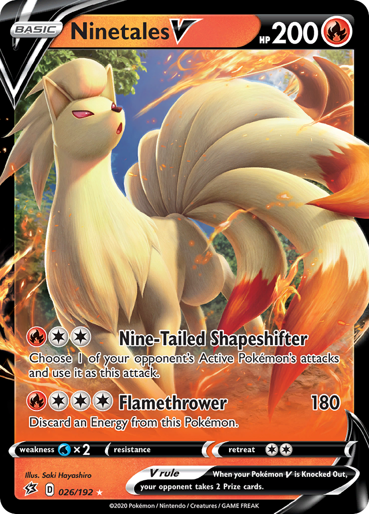 Ninetales V (026/192) [Sword & Shield: Rebel Clash]