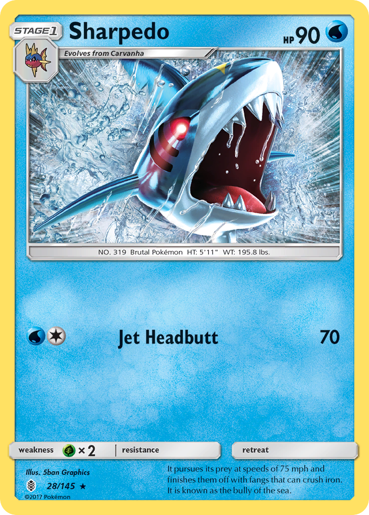 Sharpedo (28/145) [Sun & Moon: Guardians Rising]