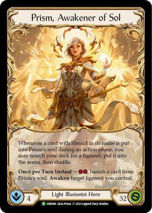 Prism, Awakener of Sol [HER086] (Promo)  Cold Foil