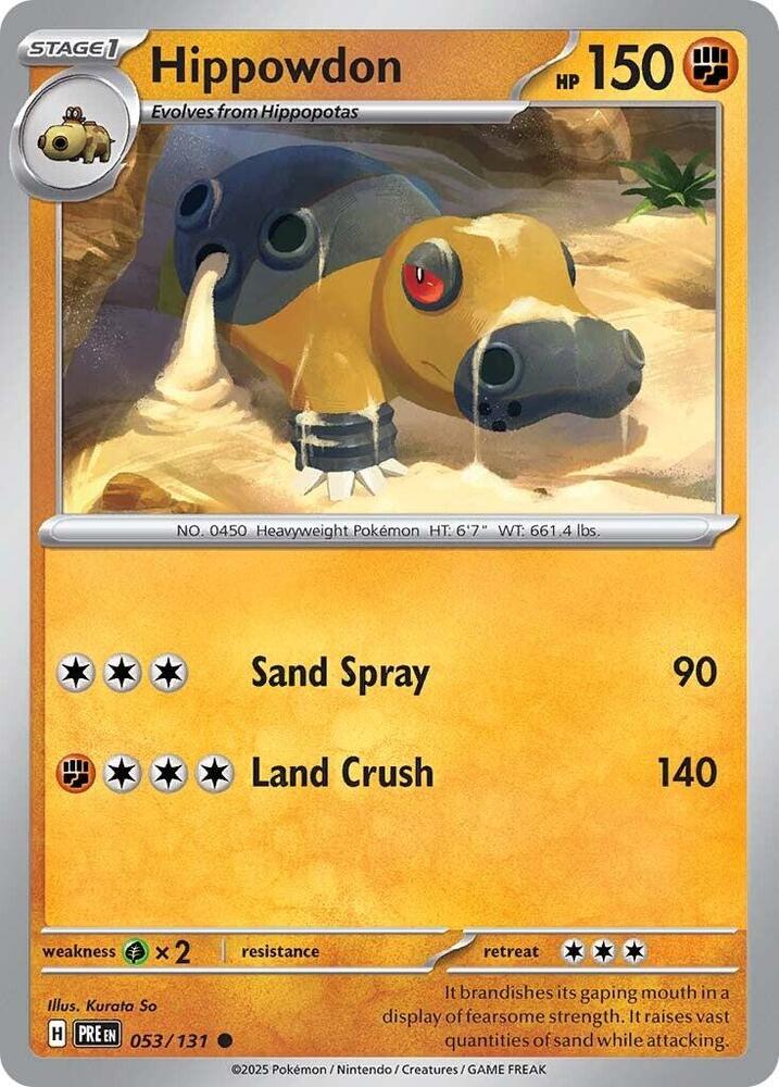 Hippowdon (053/131) [Scarlet & Violet: Prismatic Evolutions]