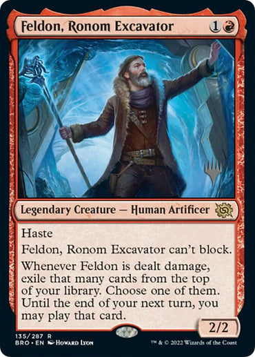 Feldon, Ronom Excavator (Promo Pack) [The Brothers' War Promos]