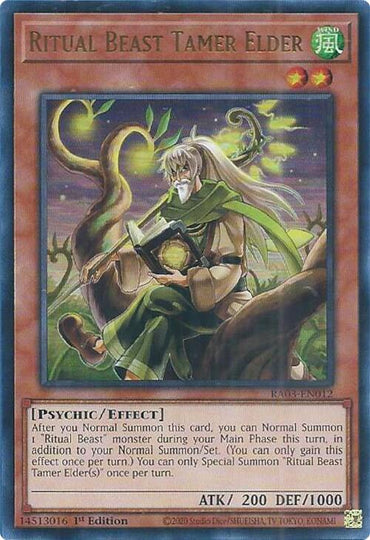 Ritual Beast Tamer Elder (UR) [RA03-EN012] Ultra Rare