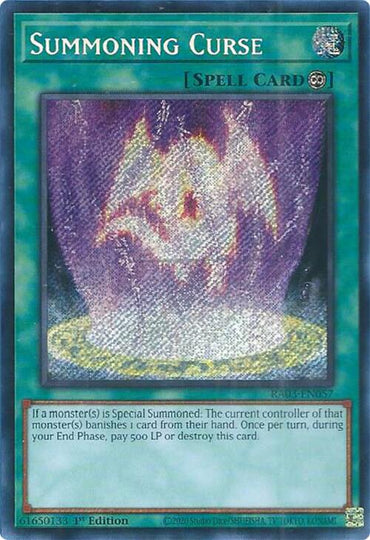 Summoning Curse (Secret Rare) [RA03-EN057] Secret Rare