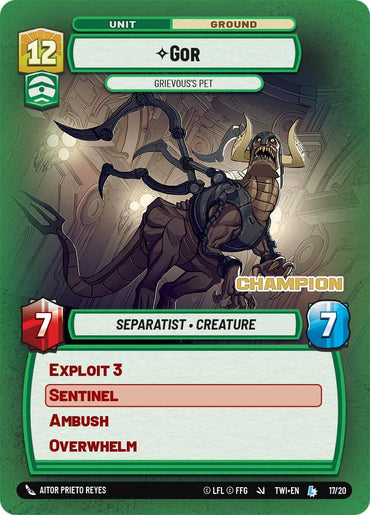 Gor - Grievous's Pet (Champion) (17/20) [Store Showdown Promos]