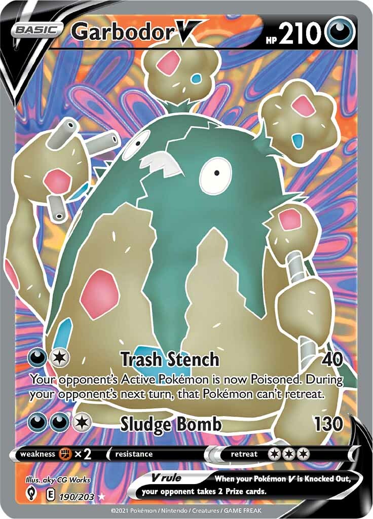 Garbodor V (190/203) [Sword & Shield: Evolving Skies]