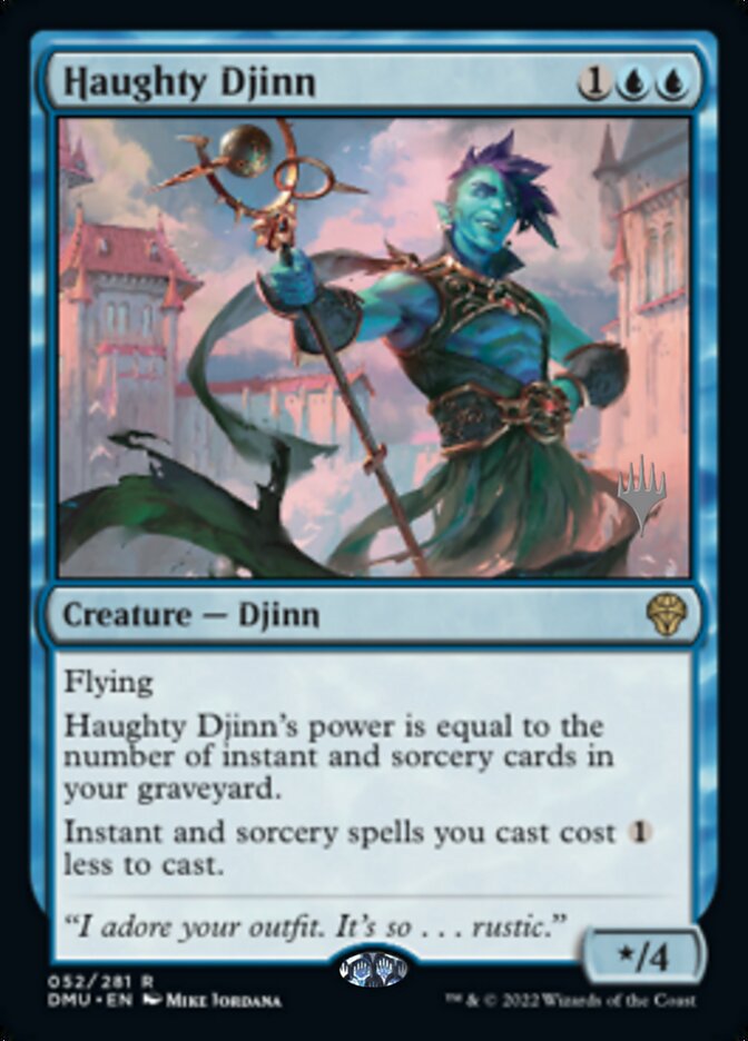 Haughty Djinn (Promo Pack) [Dominaria United Promos]