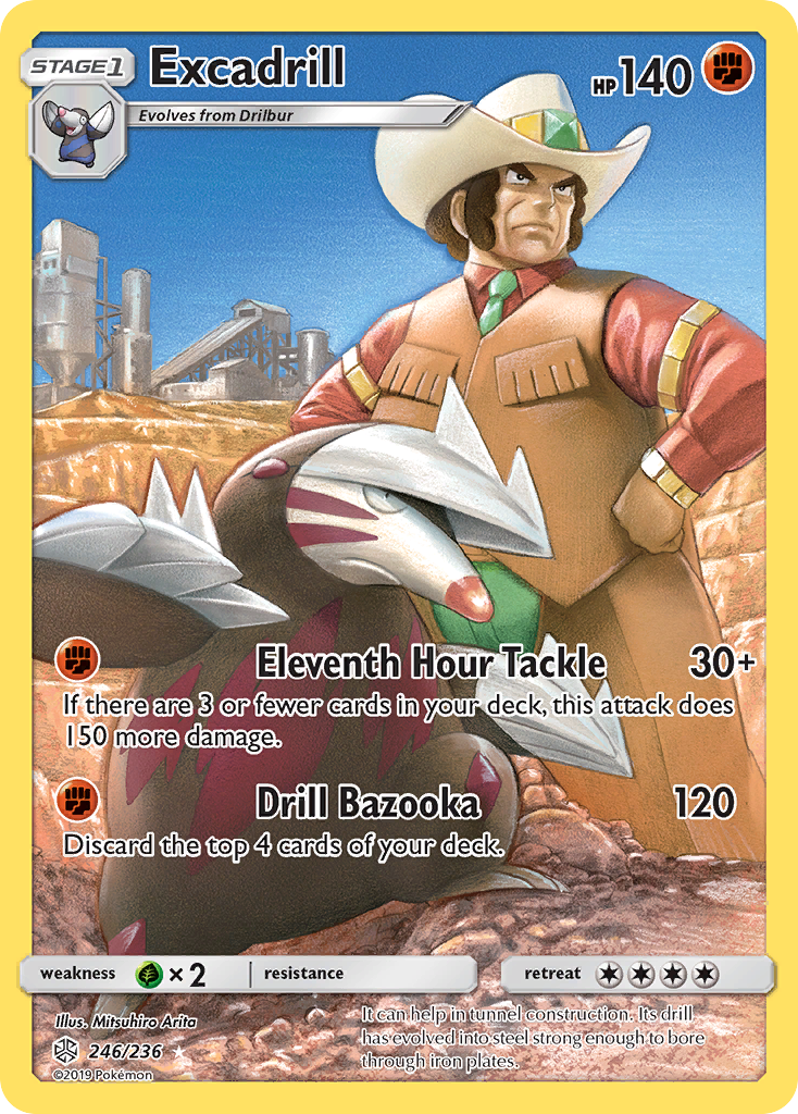 Excadrill (246/236) [Sun & Moon: Cosmic Eclipse]