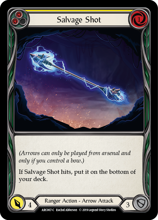 Salvage Shot (Yellow) [ARC067-C] (Arcane Rising)  1st Edition Rainbow Foil