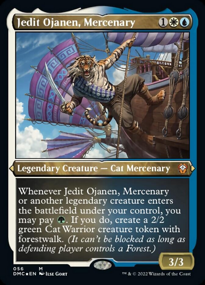 Jedit Ojanen, Mercenary (Foil Etched) [Dominaria United Commander]