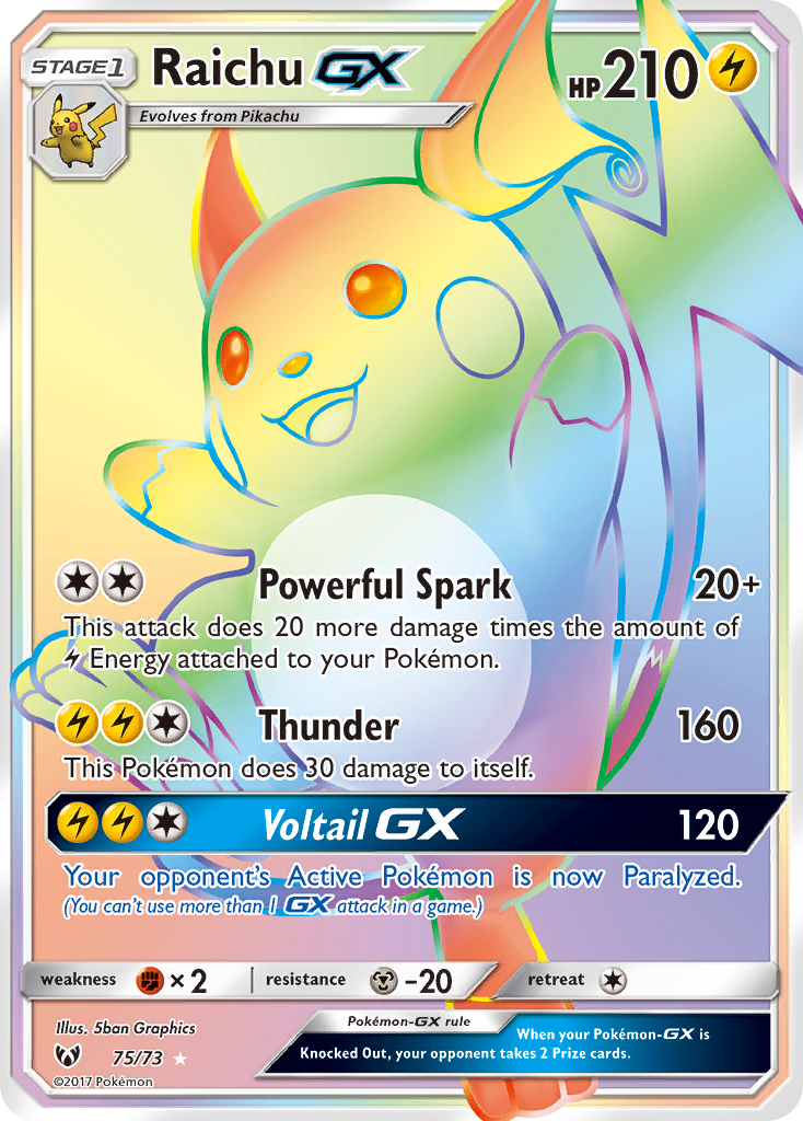 Raichu GX (75/73) [Sun & Moon: Shining Legends]