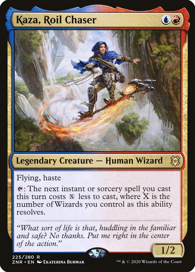 Kaza, Roil Chaser (Promo Pack) [Zendikar Rising Promos]