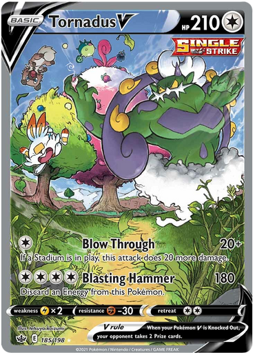 Tornadus V (185/198) [Sword & Shield: Chilling Reign]