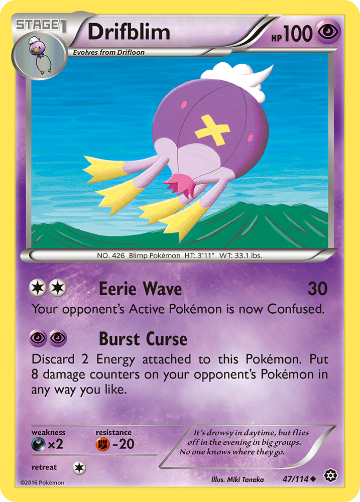 Drifblim (47/114) [XY: Steam Siege]