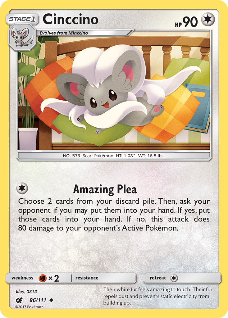 Cinccino (86/111) [Sun & Moon: Crimson Invasion]