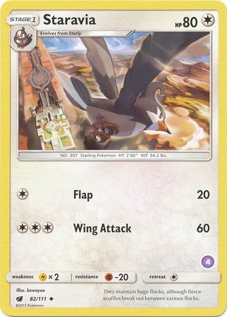 Staravia (82/111) (Deck Exclusive #4) [Sun & Moon: Trainer Kit - Alolan Sandslash]