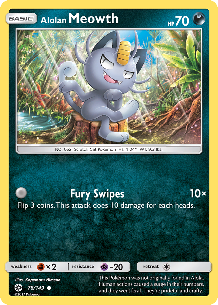 Alolan Meowth (78/149) [Sun & Moon: Base Set]