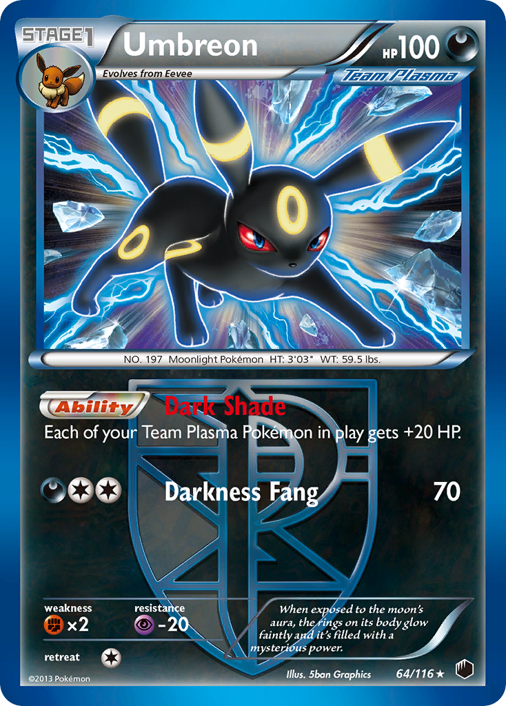 Umbreon (64/116) [Black & White: Plasma Freeze]