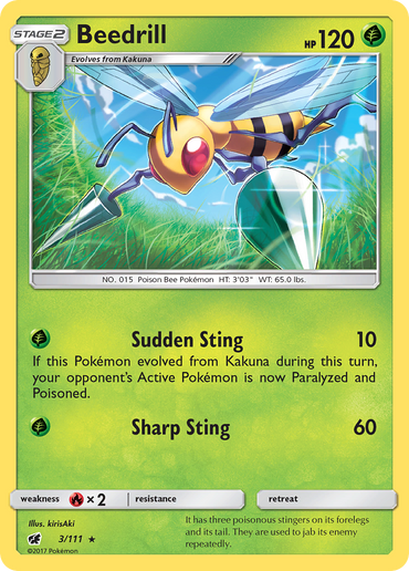 Beedrill (3/111) [Sun & Moon: Crimson Invasion]