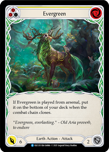 Evergreen (Yellow) [ELE120] (Tales of Aria)  1st Edition Normal