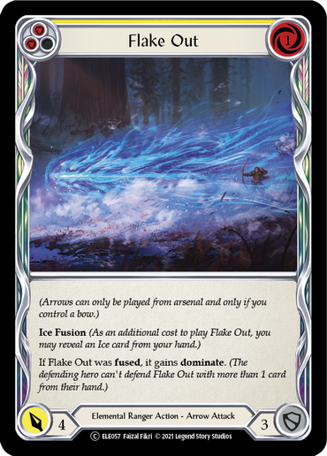 Flake Out (Yellow) [U-ELE057] (Tales of Aria Unlimited)  Unlimited Rainbow Foil