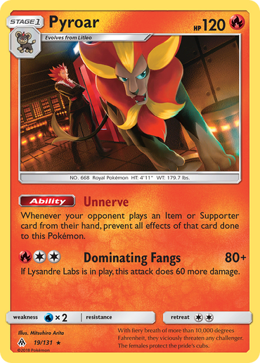 Pyroar (19/131) [Sun & Moon: Forbidden Light]