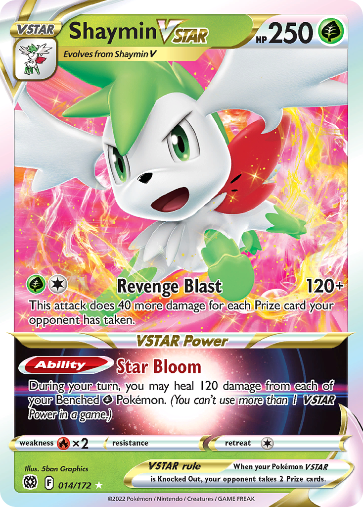 Shaymin VSTAR (014/172) (Jumbo Card) [Sword & Shield: Brilliant Stars]