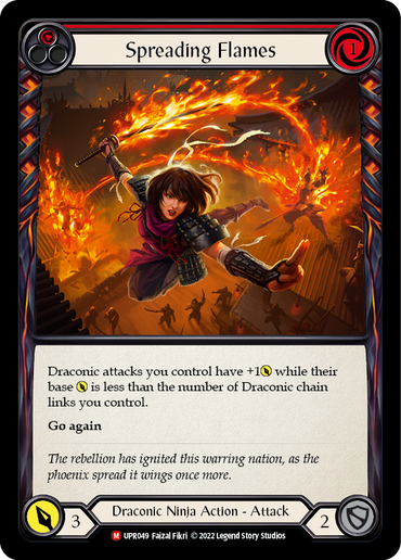 Spreading Flames [UPR049] (Uprising)  Rainbow Foil