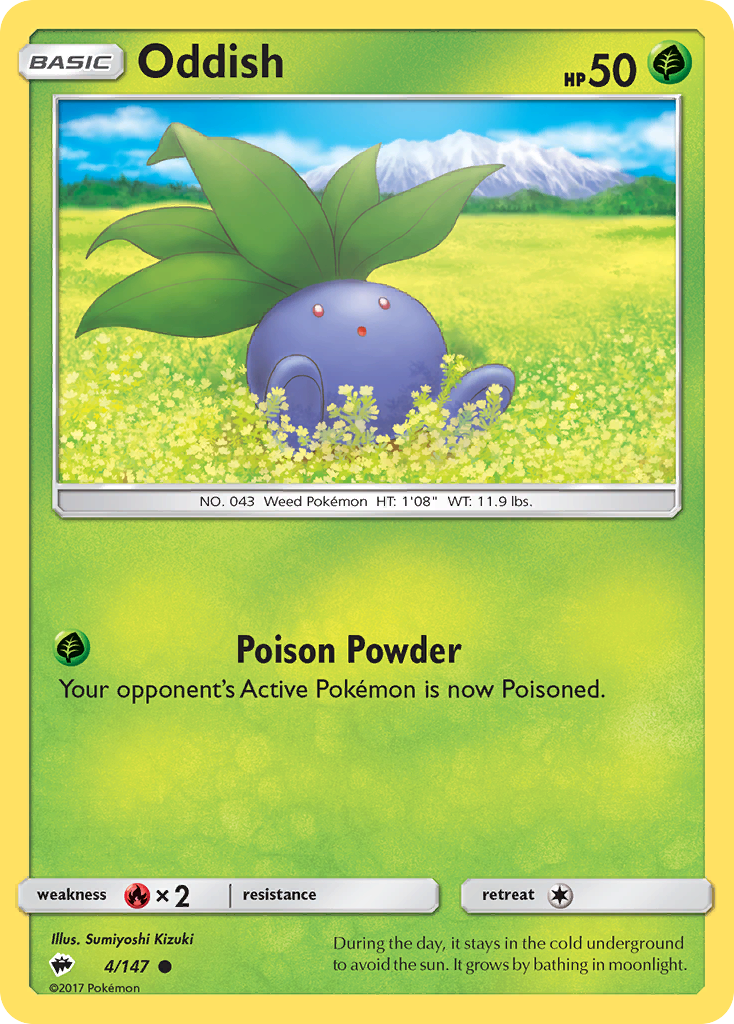 Oddish (4/147) [Sun & Moon: Burning Shadows]