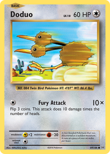 Doduo (69/108) [XY: Evolutions]