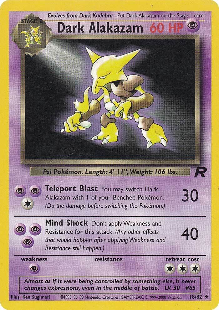 Dark Alakazam (18/82) [Team Rocket Unlimited]