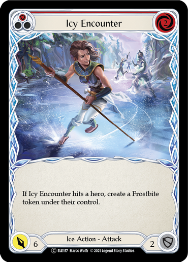 Icy Encounter (Red) [U-ELE157] (Tales of Aria Unlimited)  Unlimited Rainbow Foil