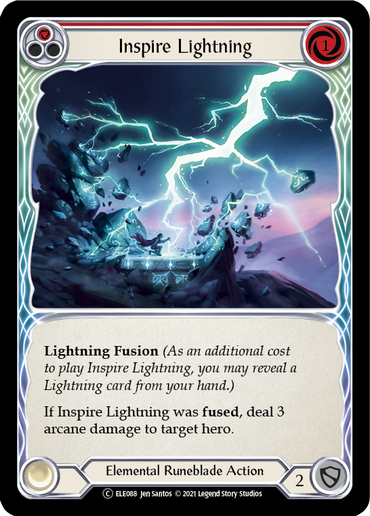 Inspire Lightning (Red) [U-ELE088] (Tales of Aria Unlimited)  Unlimited Rainbow Foil