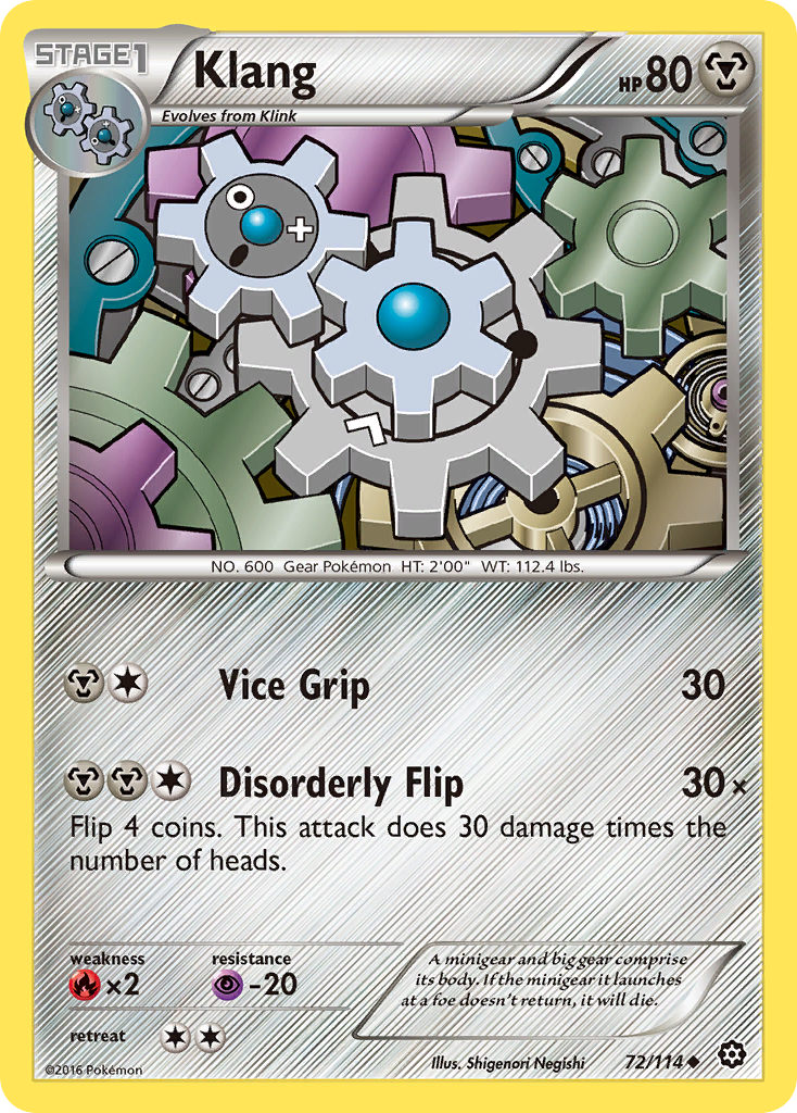 Klang (72/114) [XY: Steam Siege]