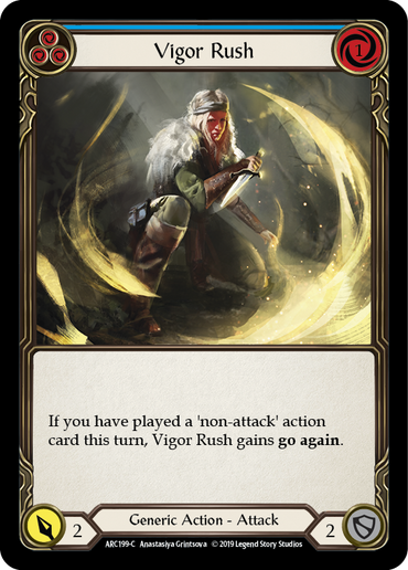 Vigor Rush (Blue) [ARC199-C] (Arcane Rising)  1st Edition Normal