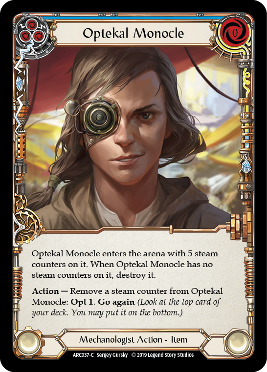 Optekal Monocle [ARC037-C] (Arcane Rising)  1st Edition Normal