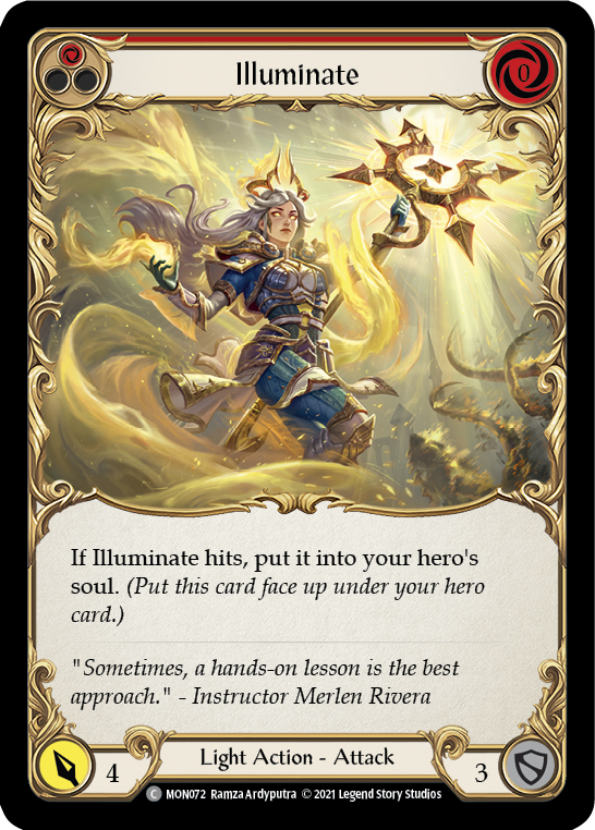 Illuminate (Red) [MON072-RF] (Monarch)  1st Edition Rainbow Foil