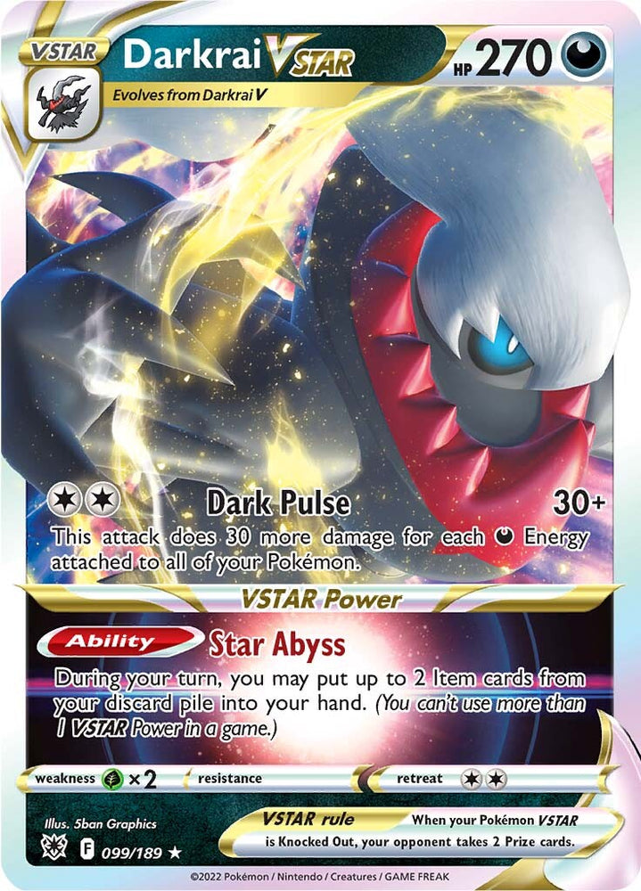 Darkrai VSTAR (099/189) [Sword & Shield: Astral Radiance]